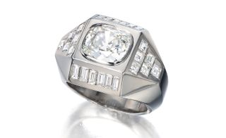 The diamond silver ring