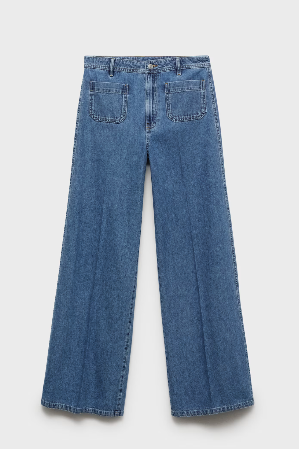MANGO, Wideleg Jeans With Pockets