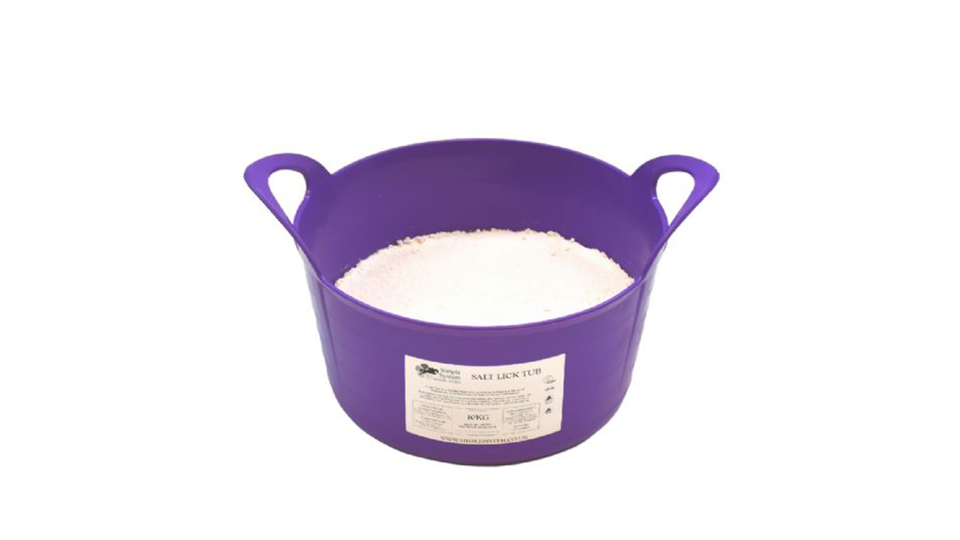 Simple System Salt Lick Tub for horses 10kg