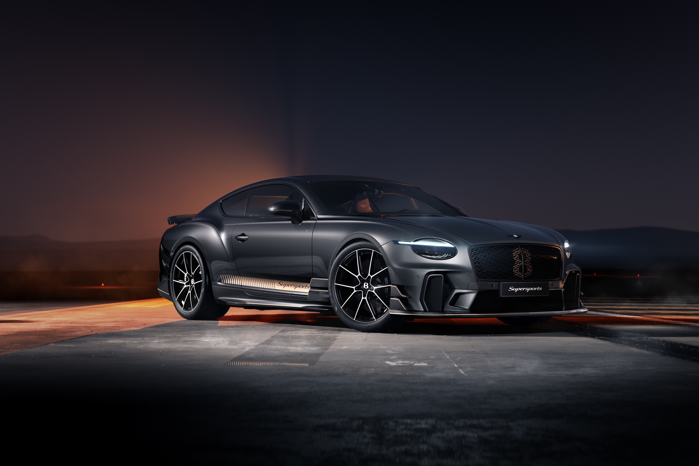 The new Bentley Supersports, looking gothic and cool