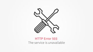 Example of an HTTP 503 error