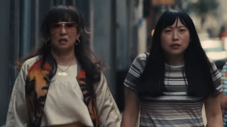 Sandra Oh and Awkwafina in Quiz Lady.