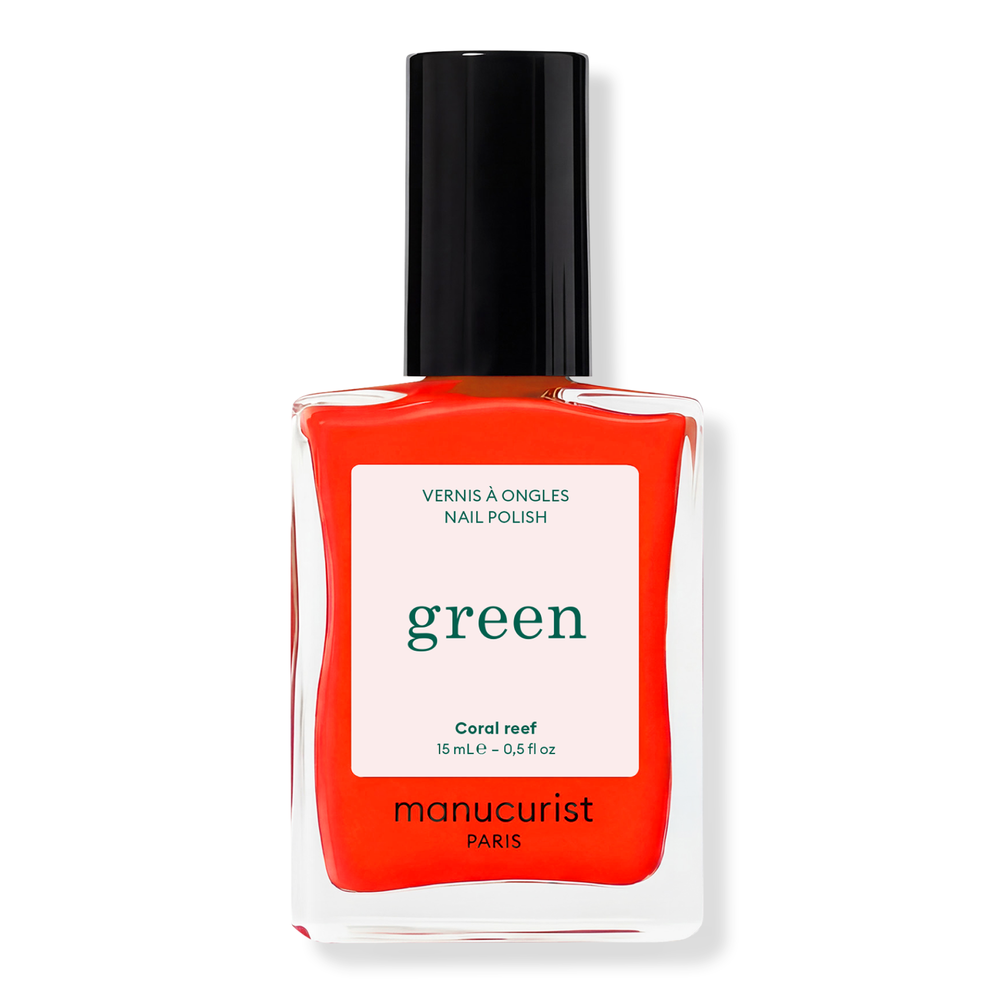 Green Nail Polish, Quick Dry, Non-Toxic Nail Polish With Gel-Like Finish - Coral Reef
