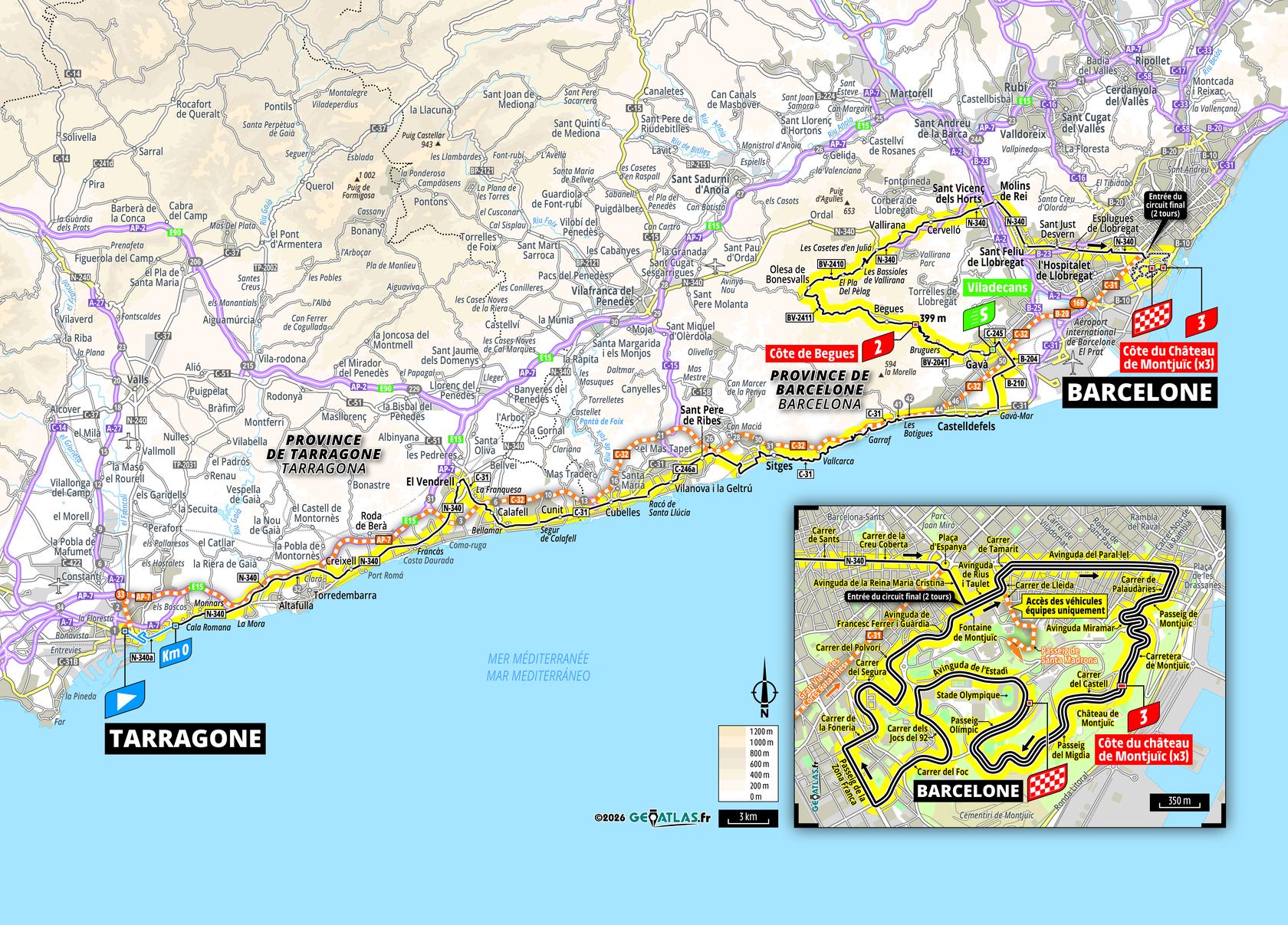 Route information for the 2026 Tour de France