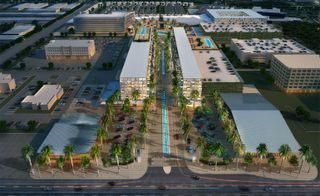 City Place Doral by Arquitectonica is an expansive new retail and residential development situated in the heart of the dynamic Miami-Dade County