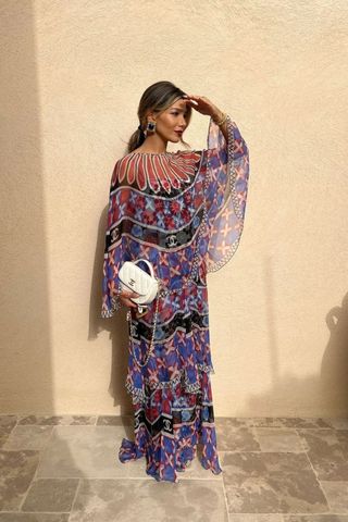 Leila Kashanipour wedding guest dress chanel