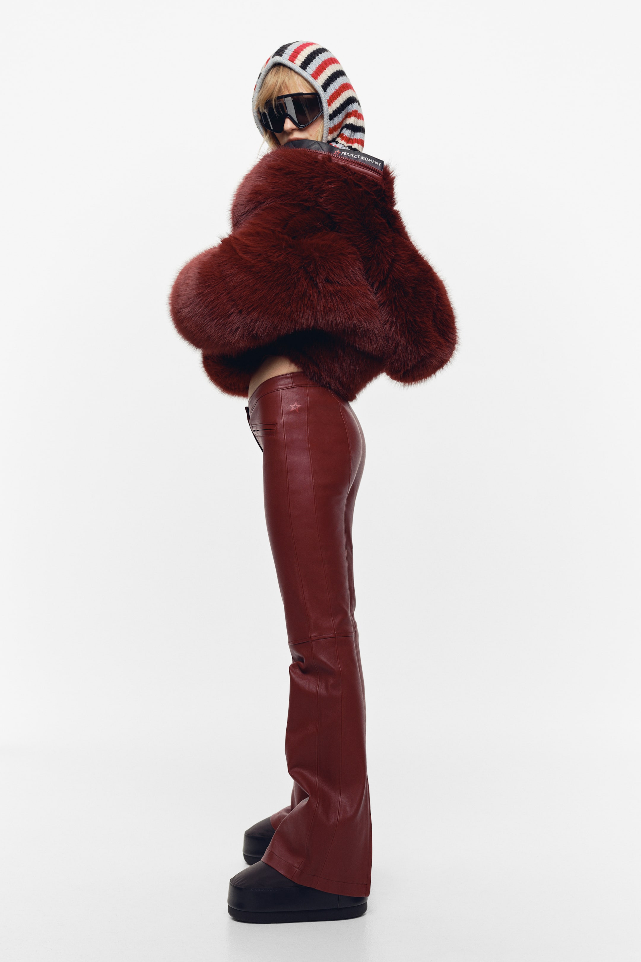 Leather Trousers - Burgundy