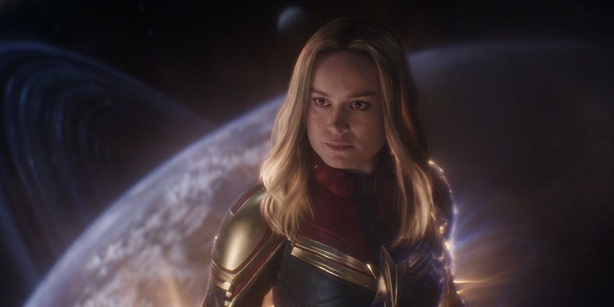 Brie Larson as Captain Marvel in Avengers: Endgame