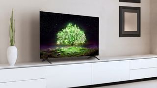 LG A1 OLED on counter