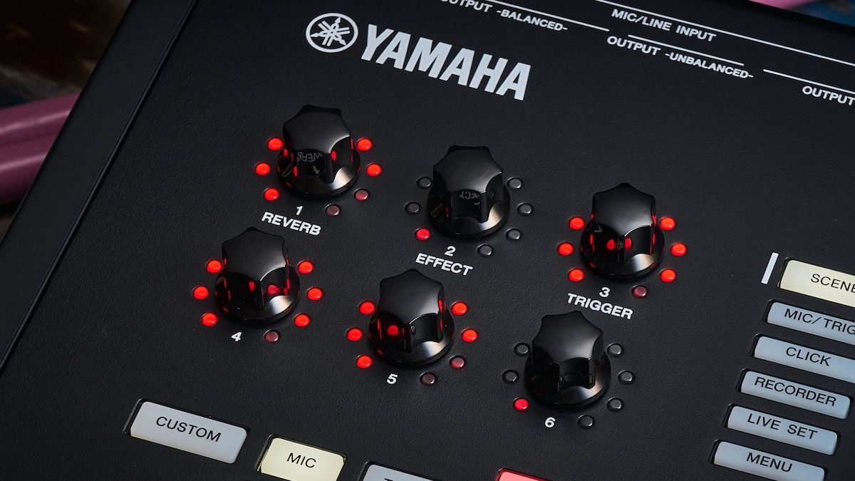 Close up of the Yamaha EAD50 controls