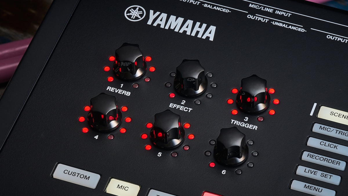 Close up of the Yamaha EAD50 controls