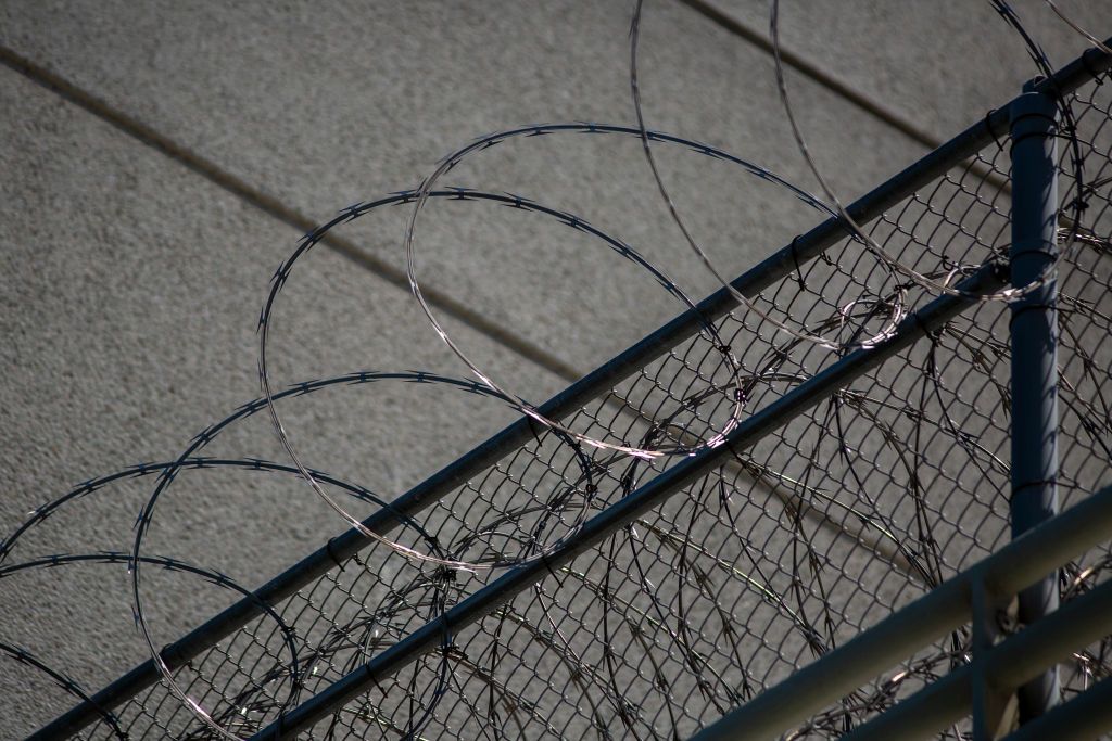 Razor wire.