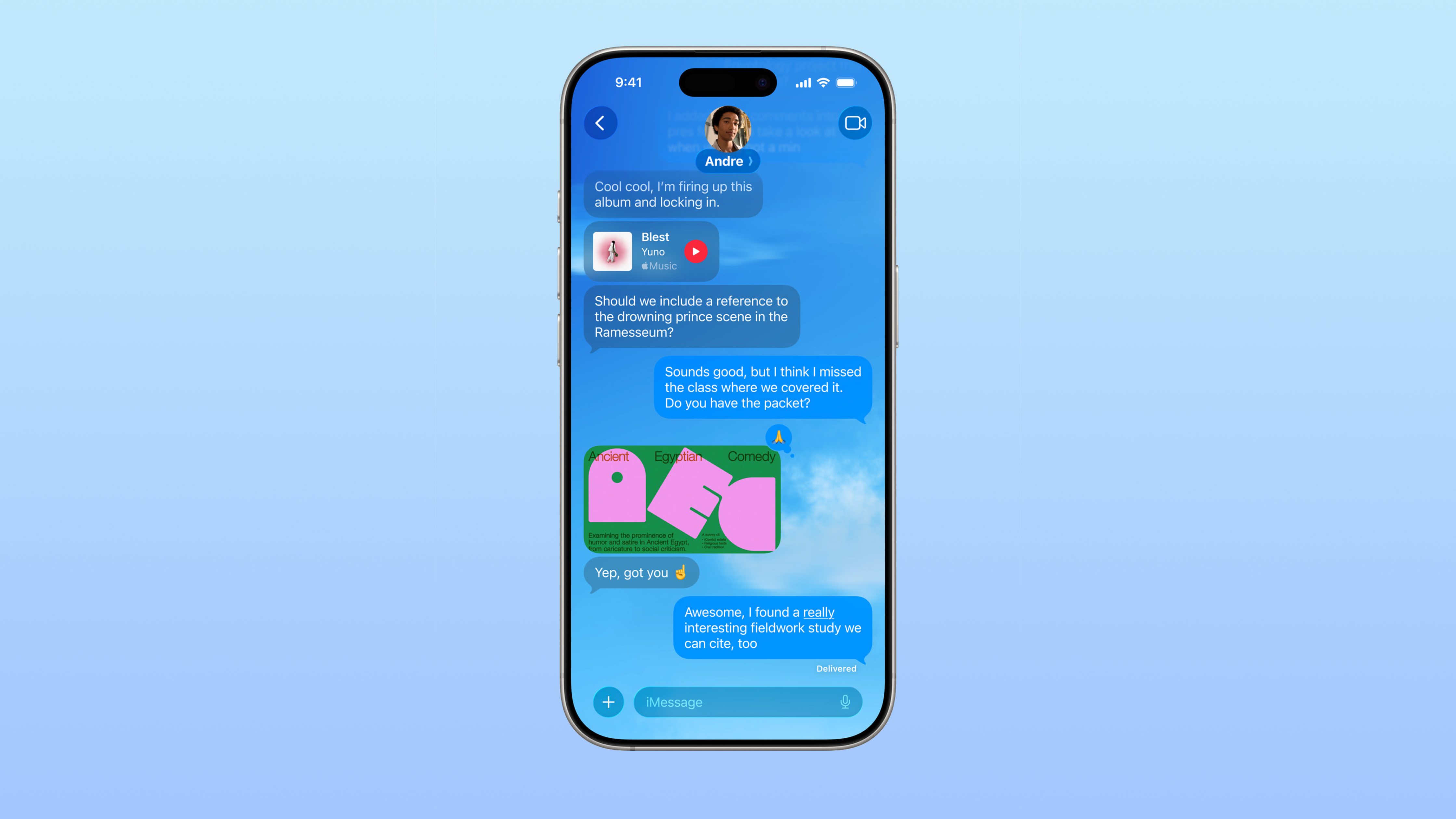 iMessage backgrounds in iOS 26.