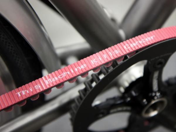 One Dean townie was fitted with a special pink Gates belt, designed to help raise funds for the Pablove Foundation.