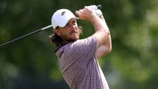 Tommy Fleetwood takes a shot at the Travelers Championship 