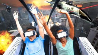 VR roller coaster