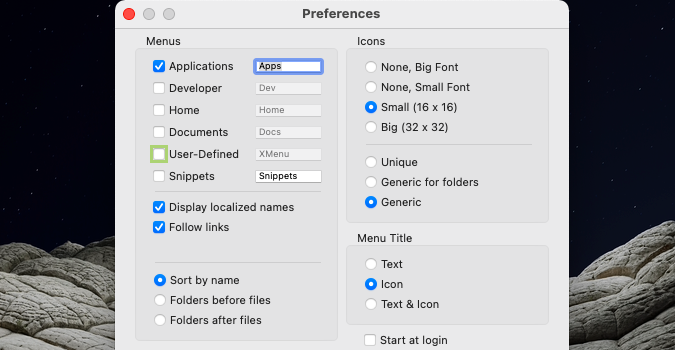 How to pin a file or folder to the macOS menu bar