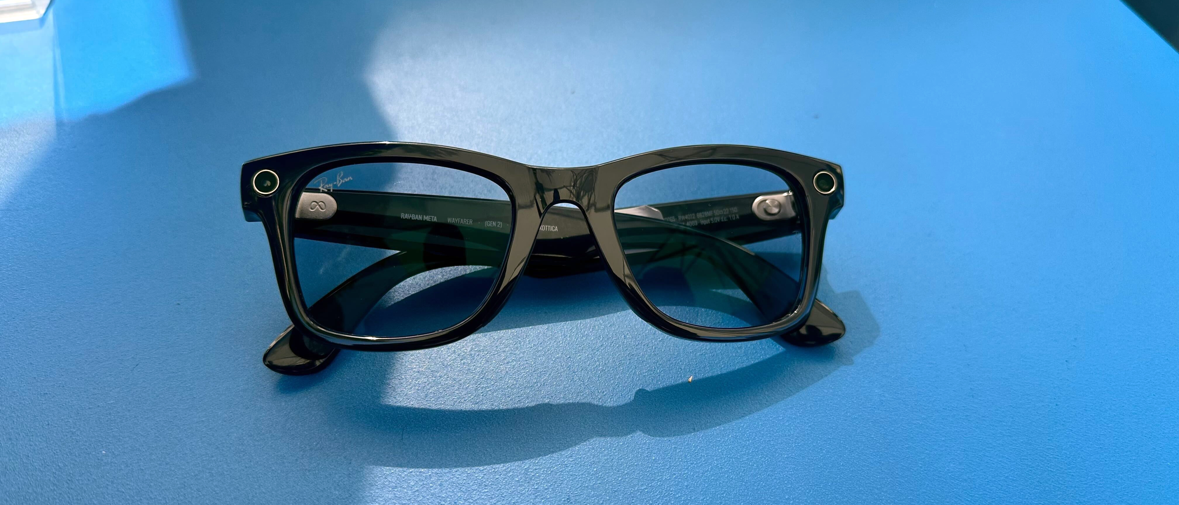 Ray-Ban Meta (Gen 2) review unit on a table