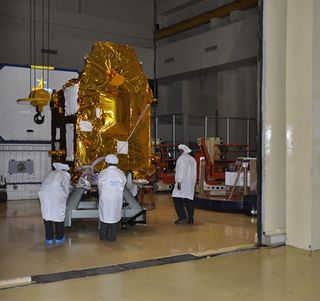 Mars Orbiter Spacecraft Moved for Testing