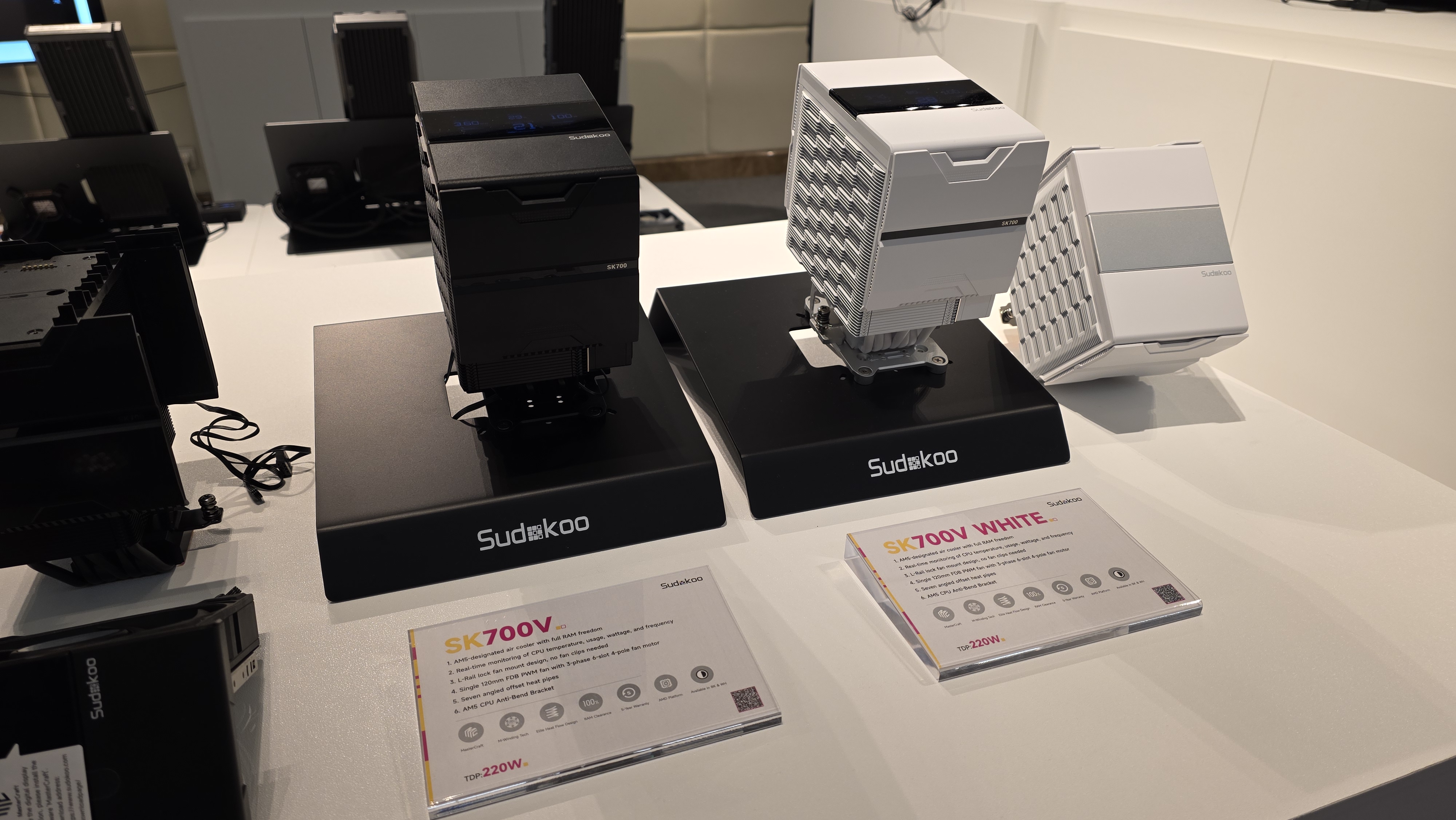 Images of Sudokoo's SK700 and SK620 CPU coolers at Computex