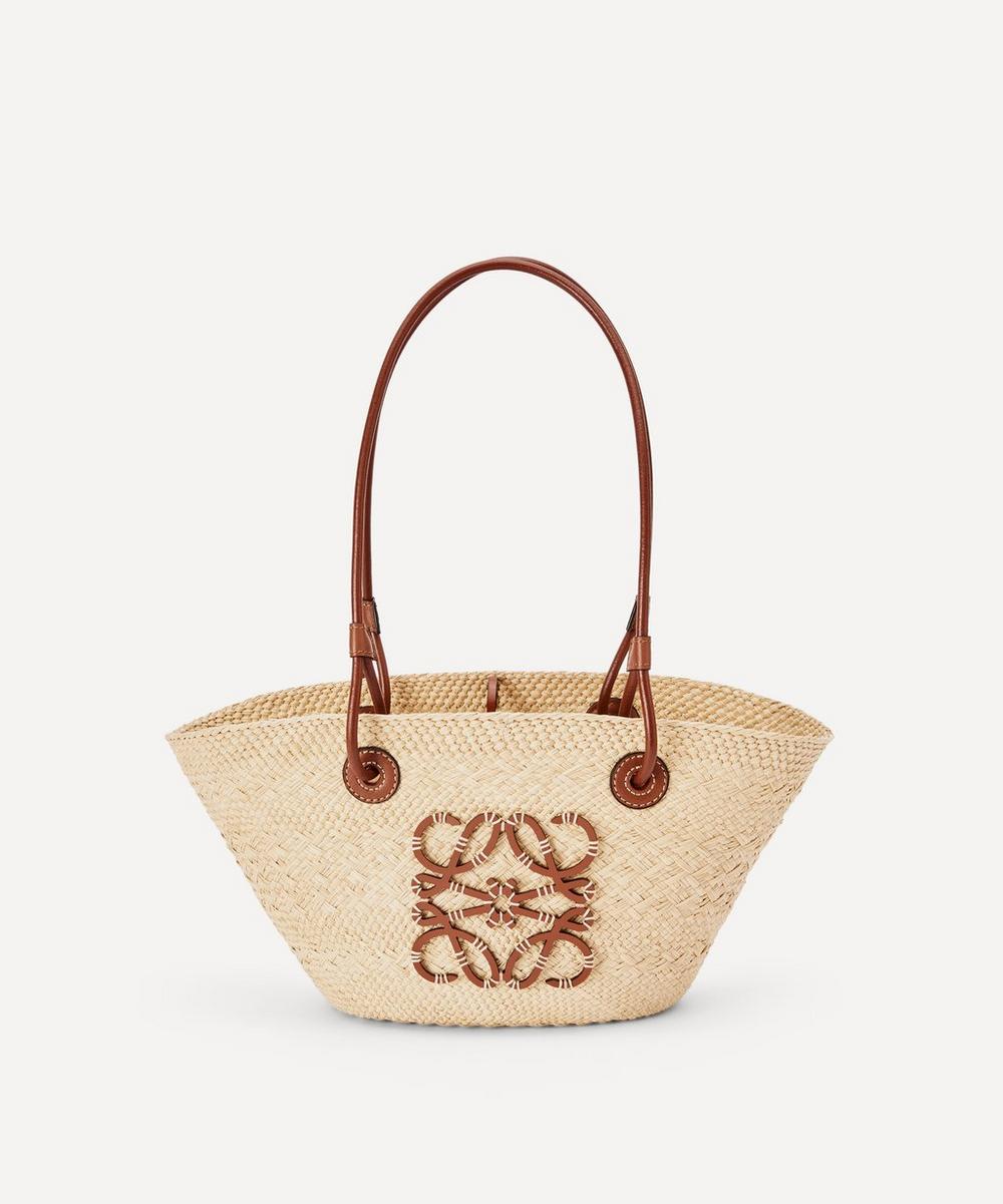 X Paula's Ibiza Small Anagram Basket Bag