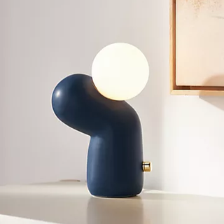 amorphous blue modern table lamp