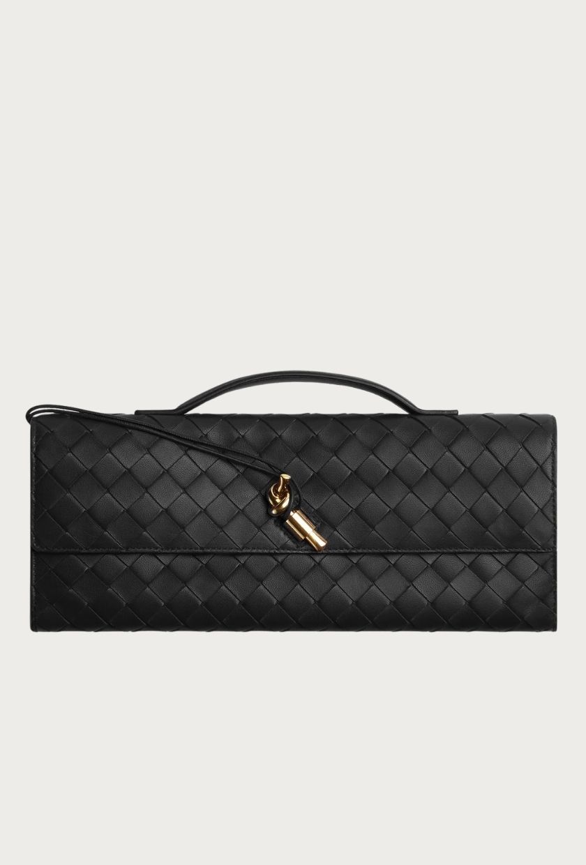 Bottega Veneta, Women's Andiamo Clutch in Black