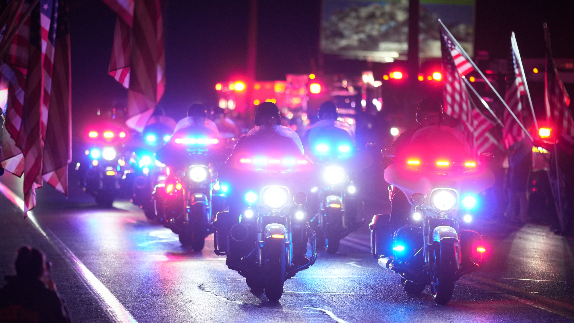 Police escort of slain officers in Pennsylvania's York County