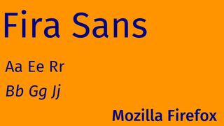 Specimen of Fira Sans