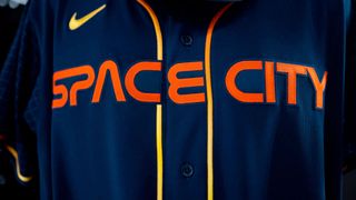 The Astros' new uniforms are emblazoned with Houston's official nickname since 1967, "Space City."