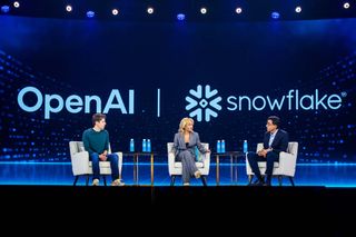OpenAI CEO Sam Altman speaking at Snowflake Summit 2025