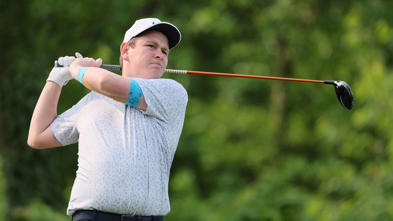 Robert MacIntyre during a practice round ahead of the 2023 PGA Championship