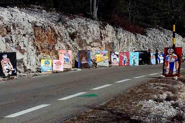 The Ventoux draws cyclists and artists alike.