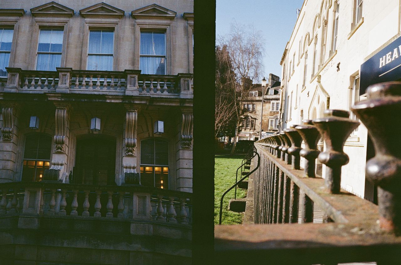Two photos taken on a Pentax 17 half-frame film camera