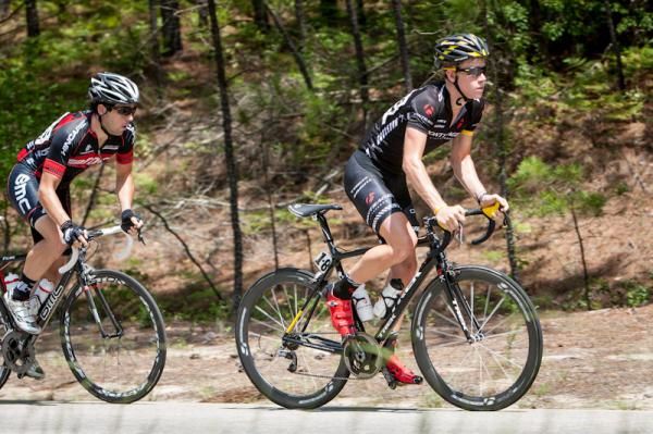 Lawson Craddock (Bontrager-Livestrong) starts to go up the road