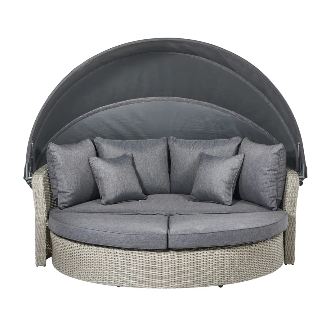 Sol 27 Outdoor Aarju 195'' Wide Wicker Garden Daybed With Cushions & Reviews | Wayfair.co.uk
