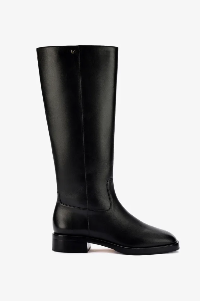 Larroudé, Anne Boot in Black Leather