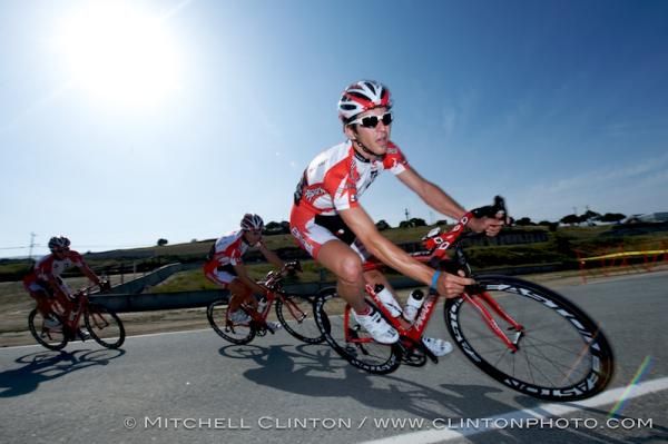 Ben Jacques Maynes (Bissell) takes a tight turn.