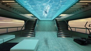 Floating pool in Tankoa's Apache concept yacht