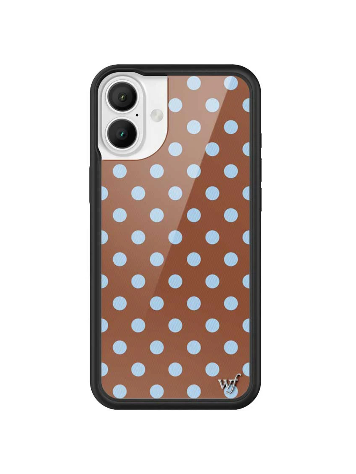 Wildflower Cases, Polka Dot Brown and Blue Phone Case