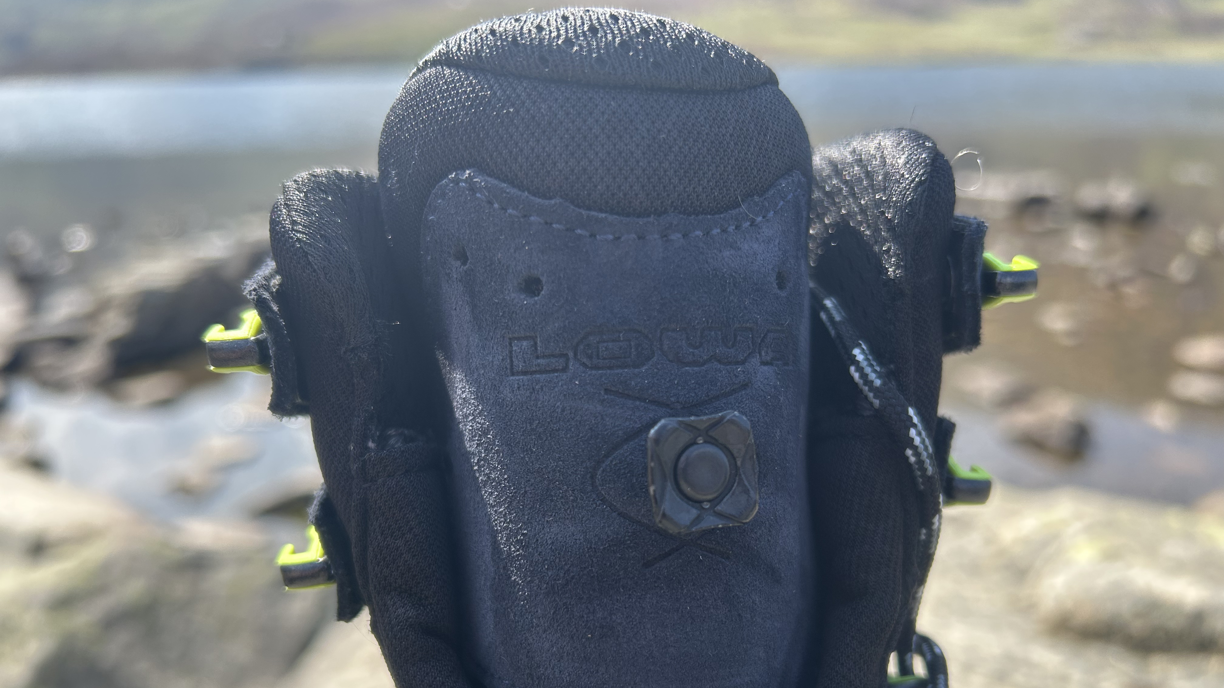 The X-Lacing system on the Lowa Cevedale