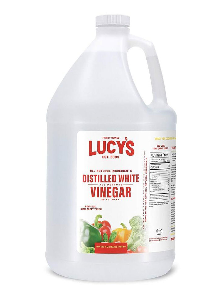 Amazon, Lucy's Family Owned Natural Distilled White Vinegar, 1 Gallon