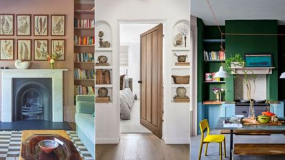 How to install shelves in an alcove and 3 rules designers follow