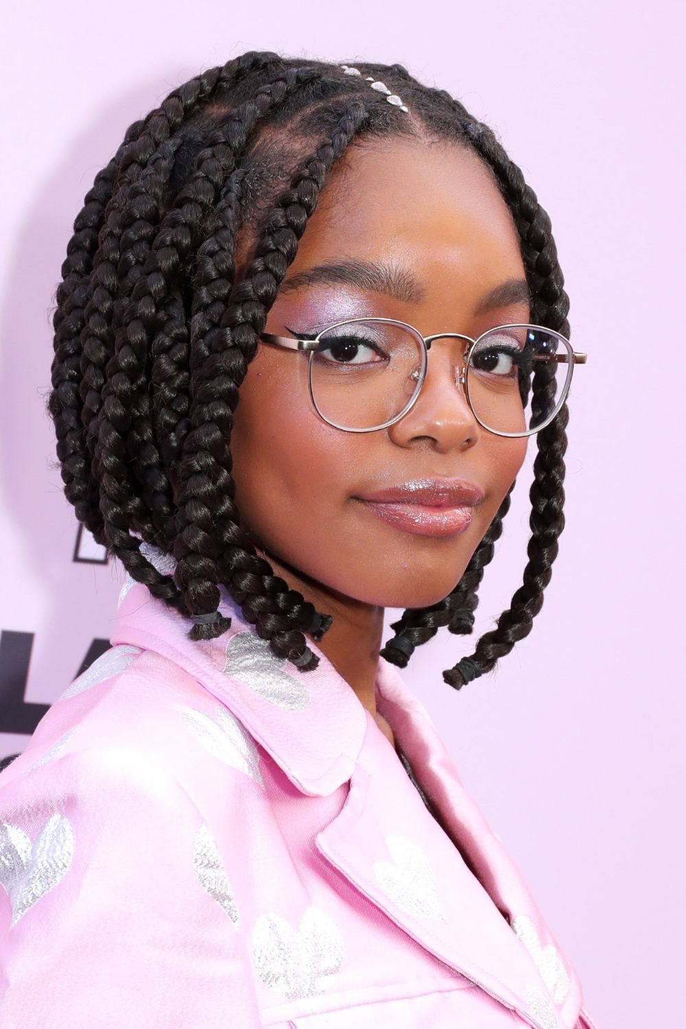 Marsai Martin blunt bob