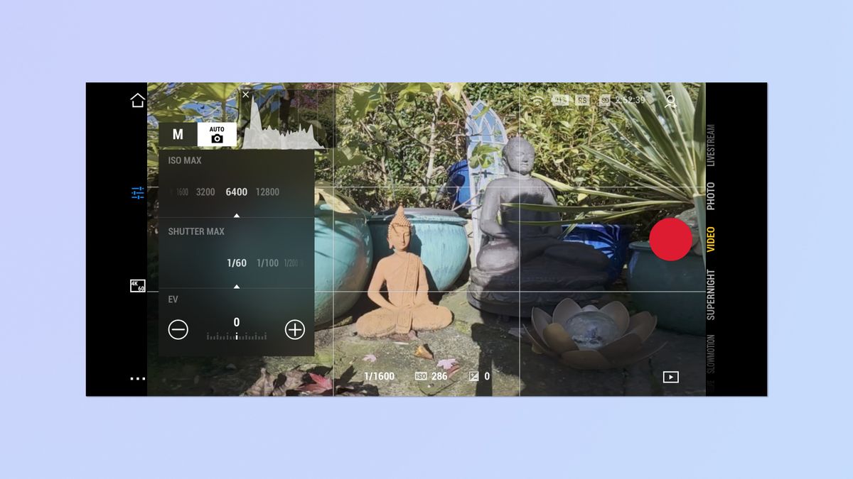 A screenshot taken of the DJI Mimi app in use