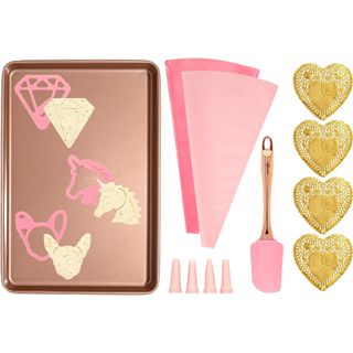Paris Hilton Cookie Decorating Set with Nonstick Cookie Baking Sheet