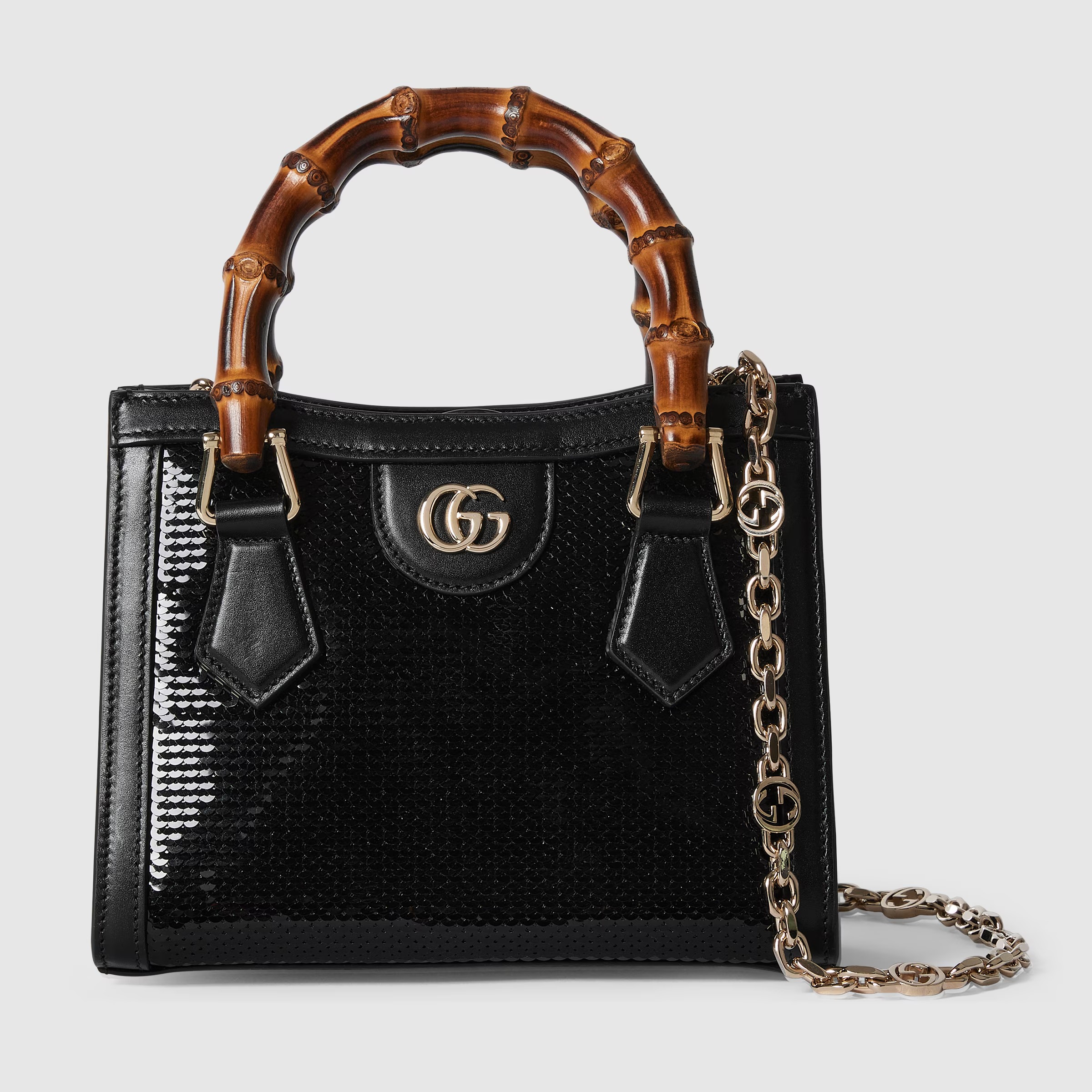 Gucci Diana bag with bamboo and crystals