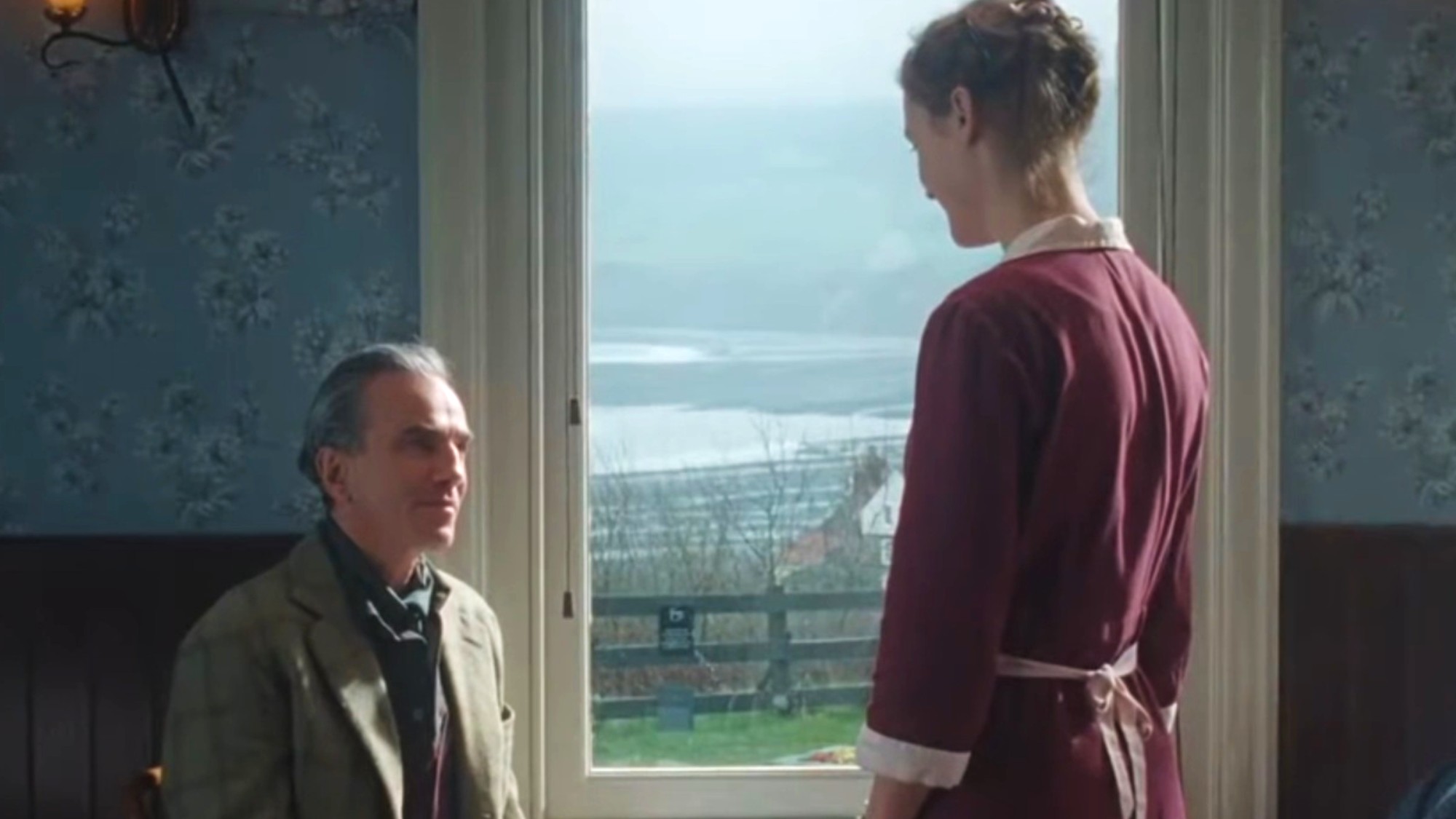 Daniel Day-Lewis out in the countryside in Phantom Thread