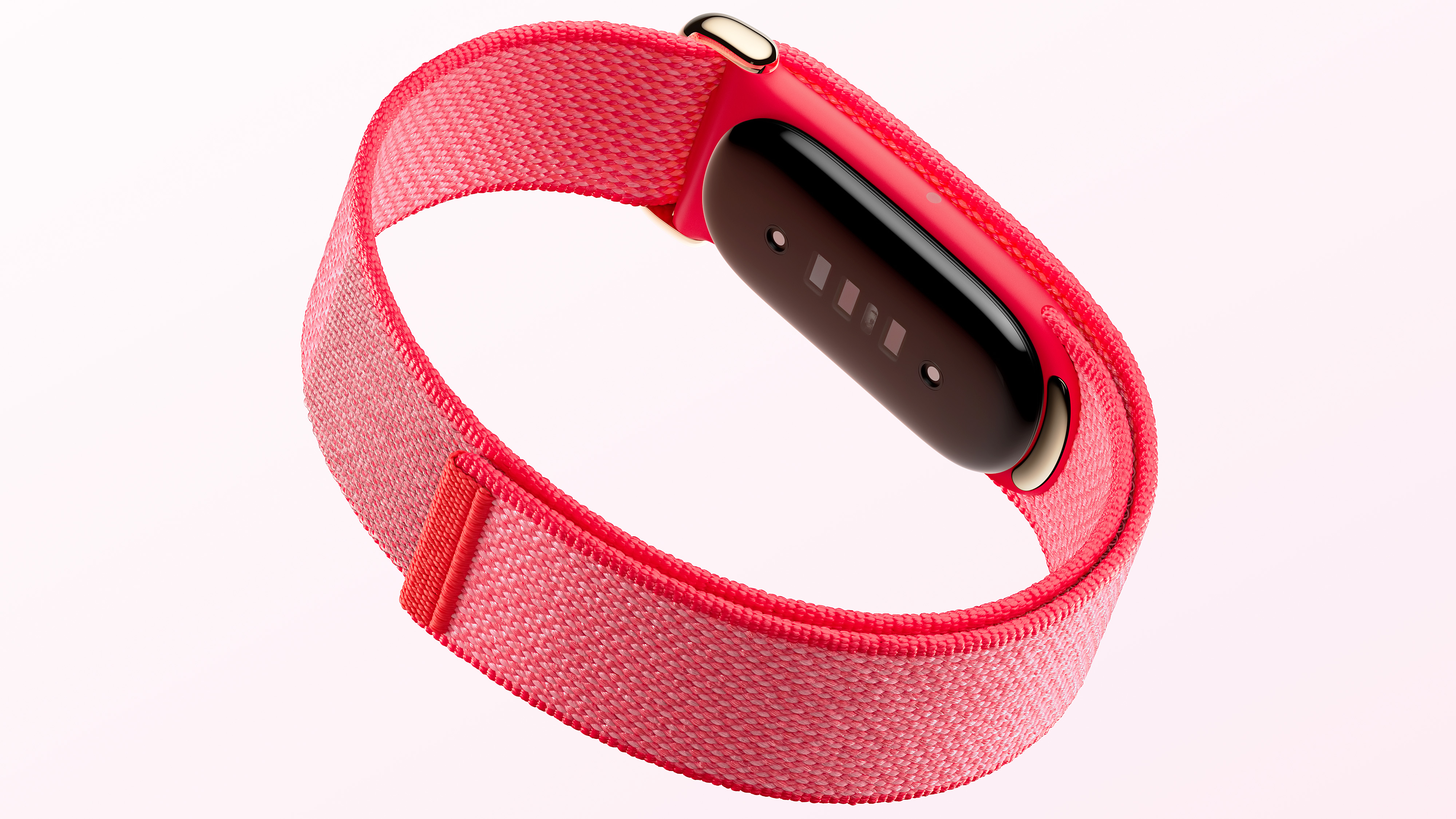 Close-up of the Fitbit Air fitness tracker