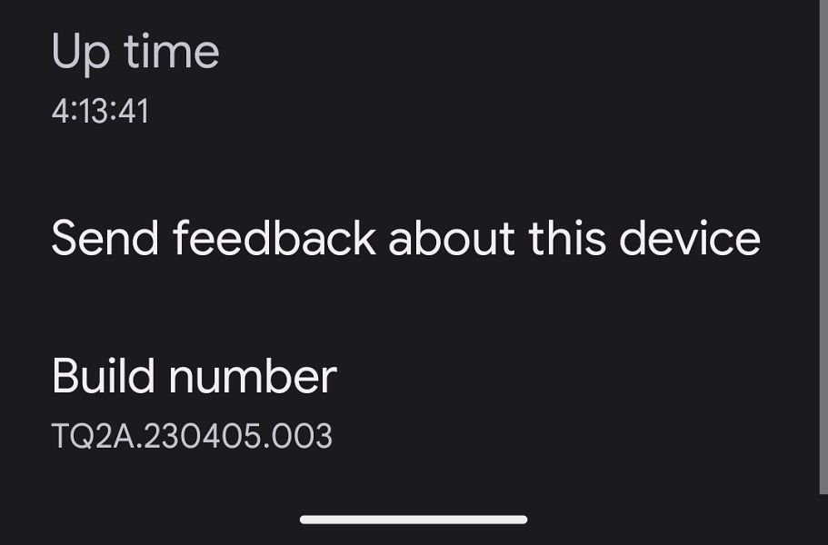 Pixel 5 April 2023 update